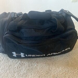 Under Armour Black and Gray Duffel Bag